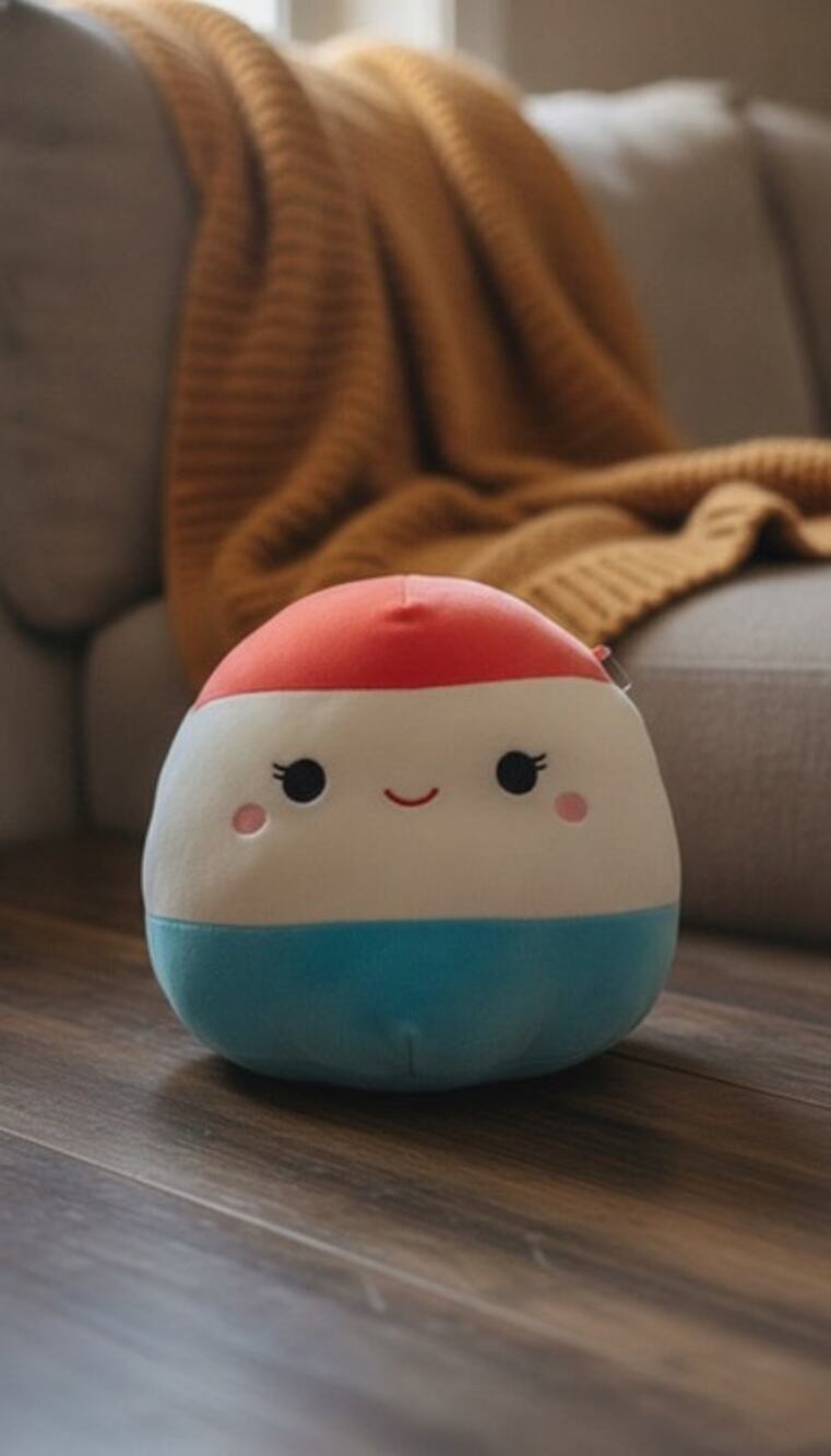 NWT Squishmallows Lelila the Popsicle Plush 8in Red White Blue